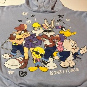 Warner Bros.‎ Blue Looney Tunes Hoodie with Bugs Bunny and Friends